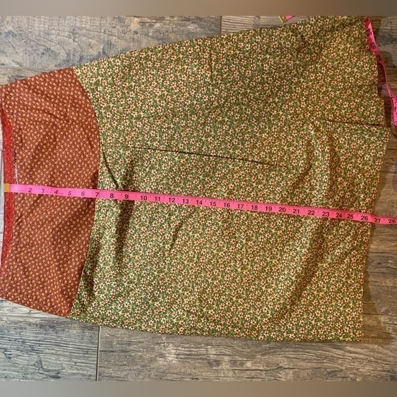 Women’s floral 2 pattern skirt with side zipper - Picture 4 of 5